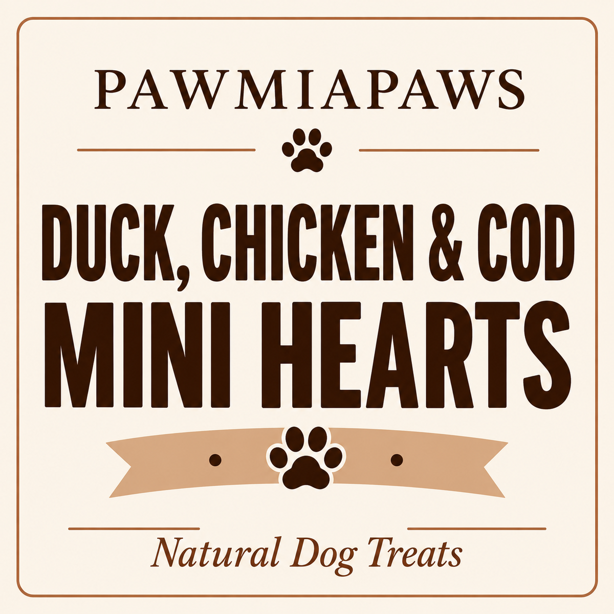 Duck Chicken & Cod Mini Hearts