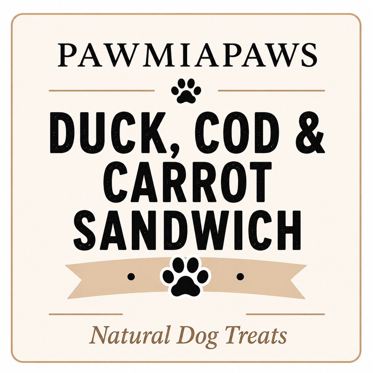 Duck, Cod & Carrot Sandwiches
