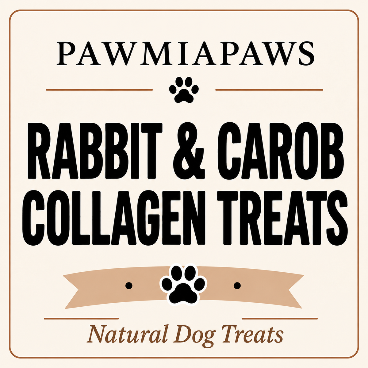 Rabbit  & Carob Collagen Croissant
